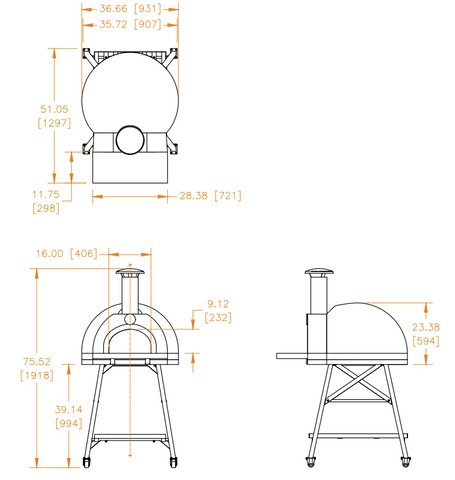 Orto One Stand Dimension Sheet