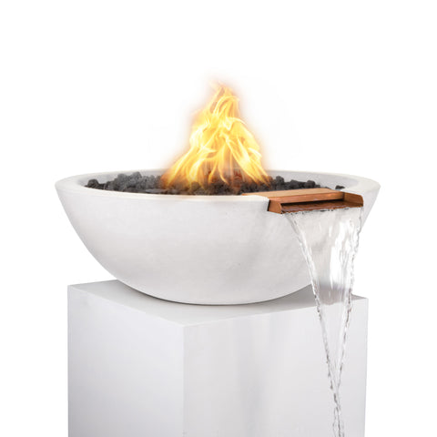 Sedona Concrete Fire & Water Bowl Limestone
