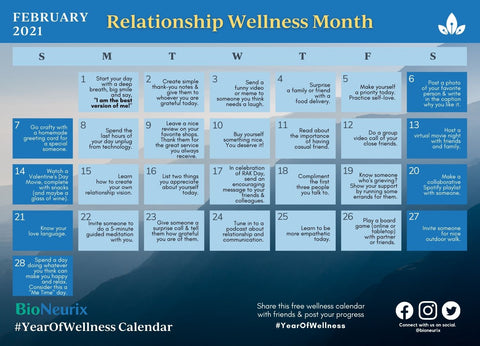 Relationships Wellness Month - BioNeurix Year of Wellness - February 2021