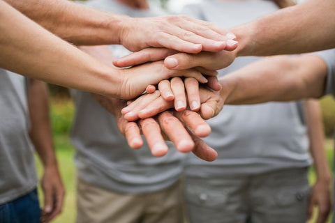 hands together