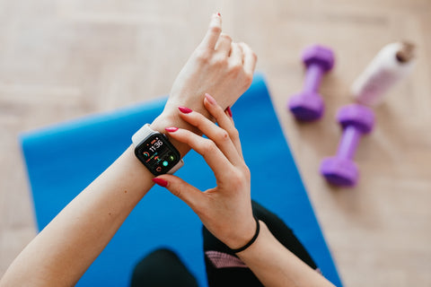 Using smartwatch during exercise