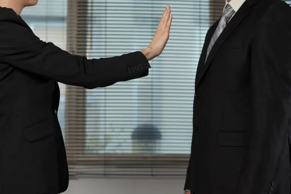 A person setting boundaries with an emotional vampire.