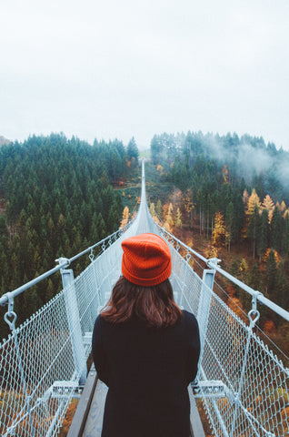 Girl at the bridge