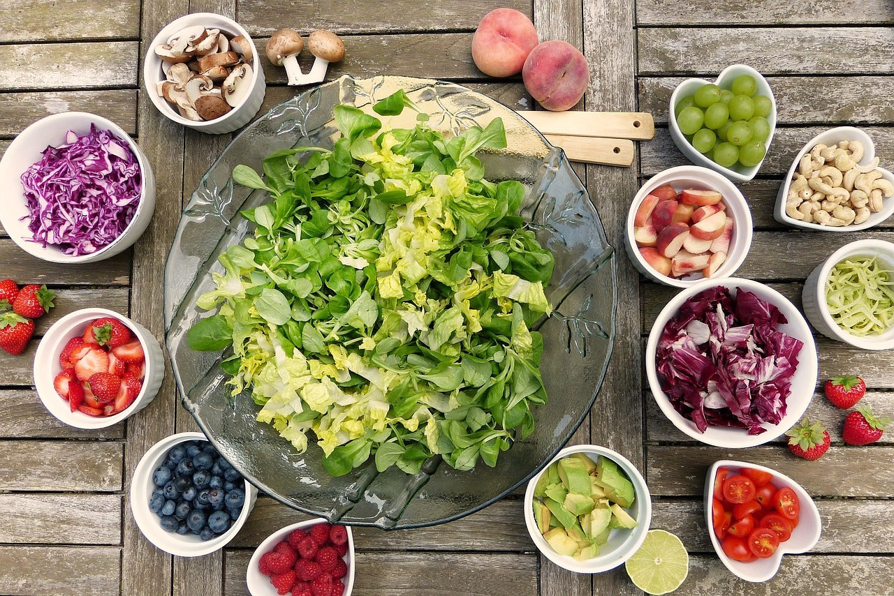 Various vegetables in bowls