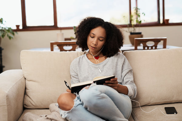 Person journaling for self-reflection.