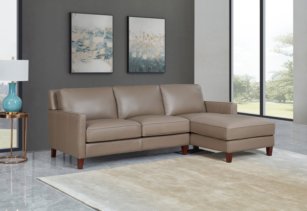 West Park Top Grain Leather Sofa Chaise – Prospera Home