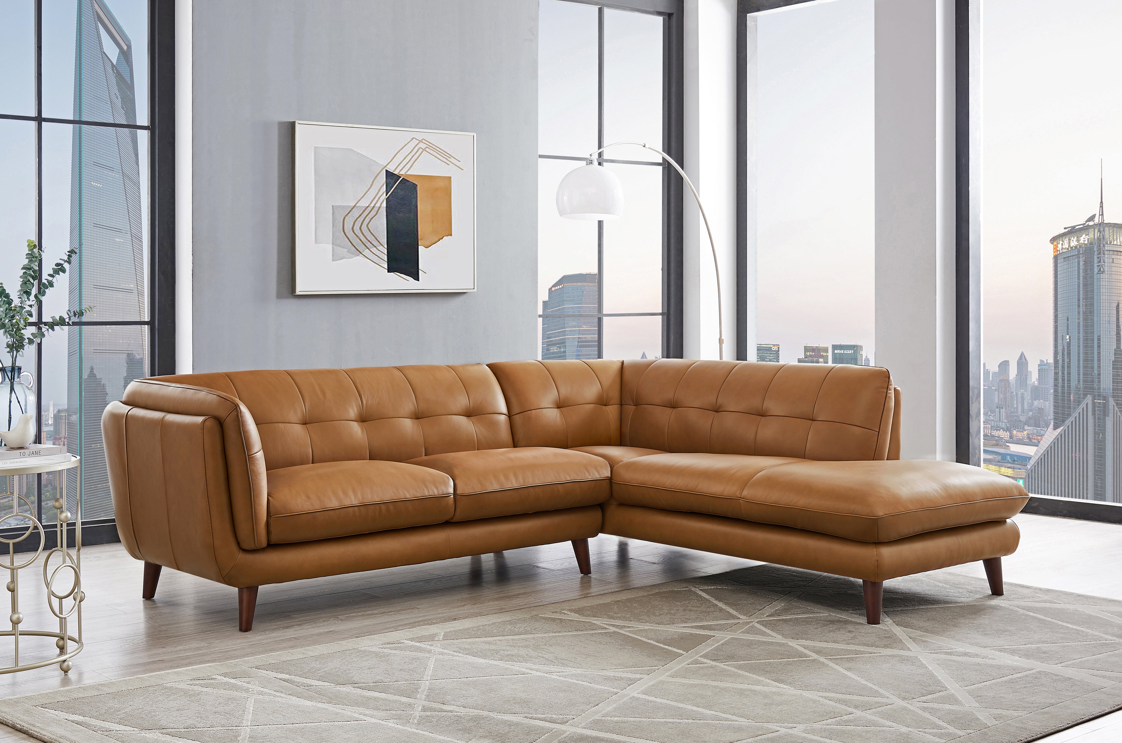 barcelona brown leather sofa