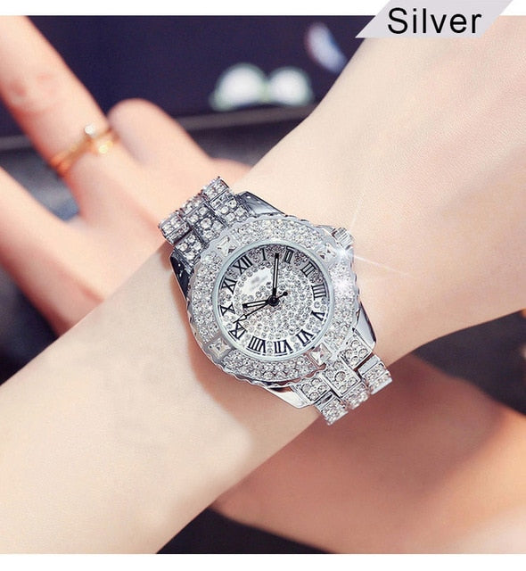 diamond encrusted watch