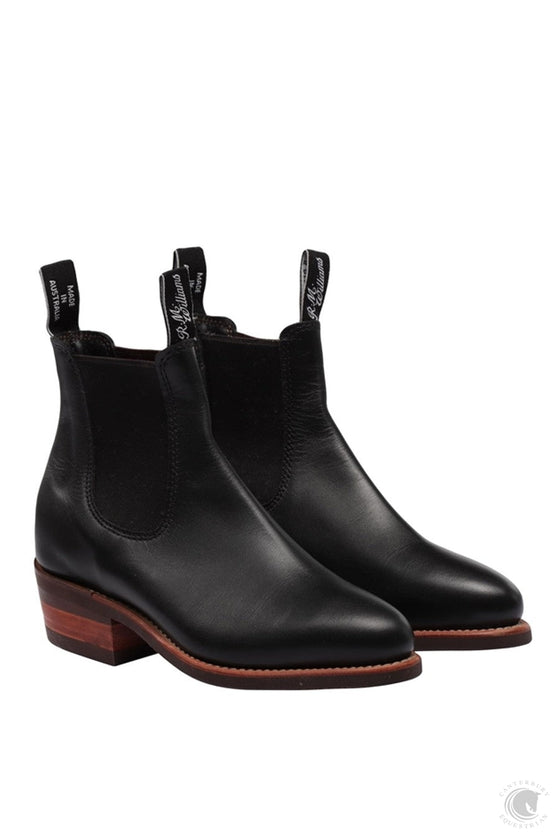 R.M. Williams Adelaide Boots in Black Suede - The Ben Silver Collection