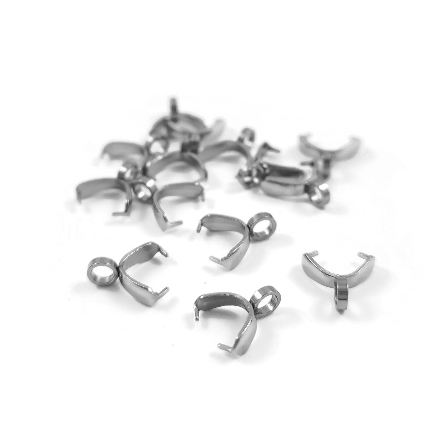 20 Silver stainless steel oval jump rings 6, 9, 10 or 13mm