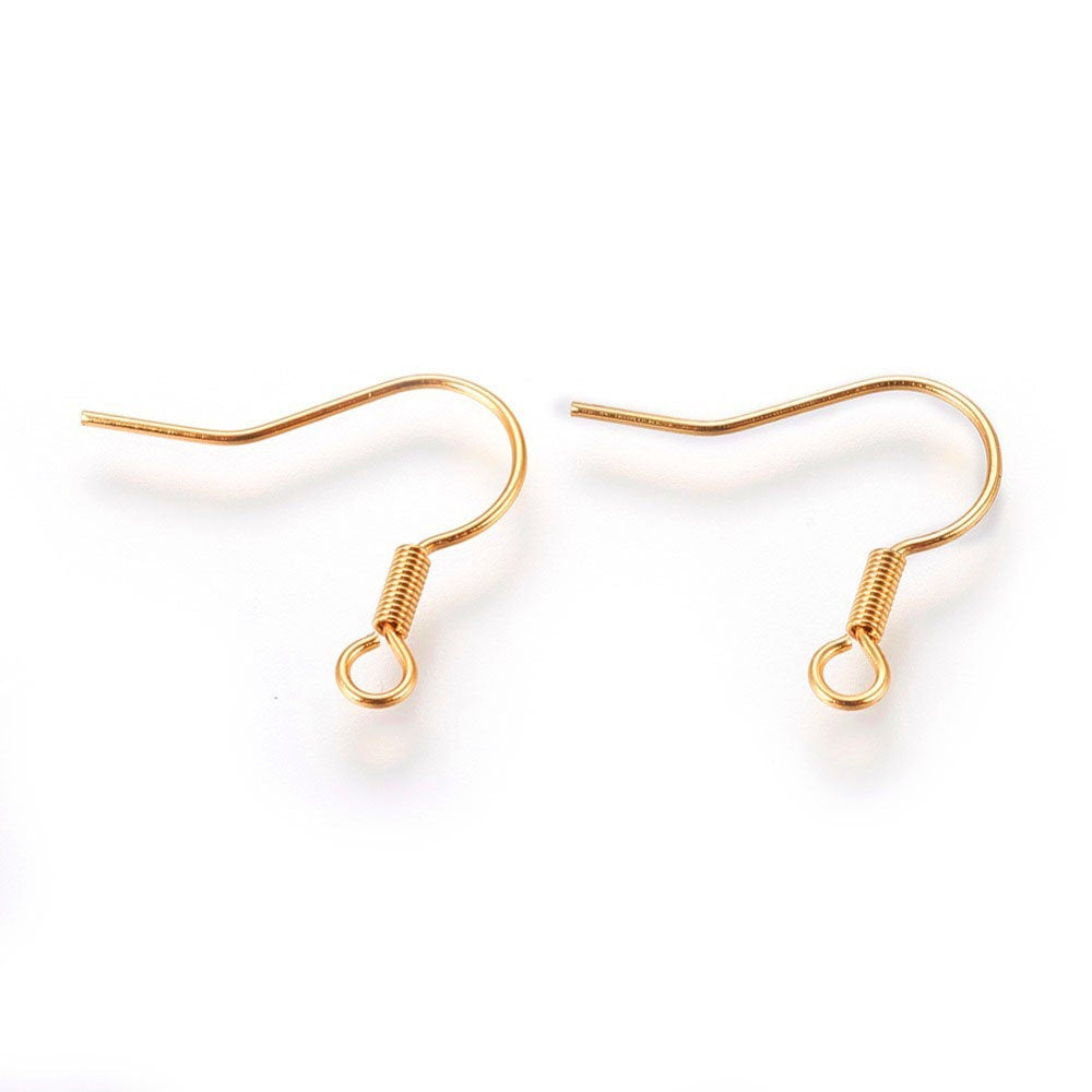 Stainless steel flat french earring hooks, Hypoallergenic ear wire