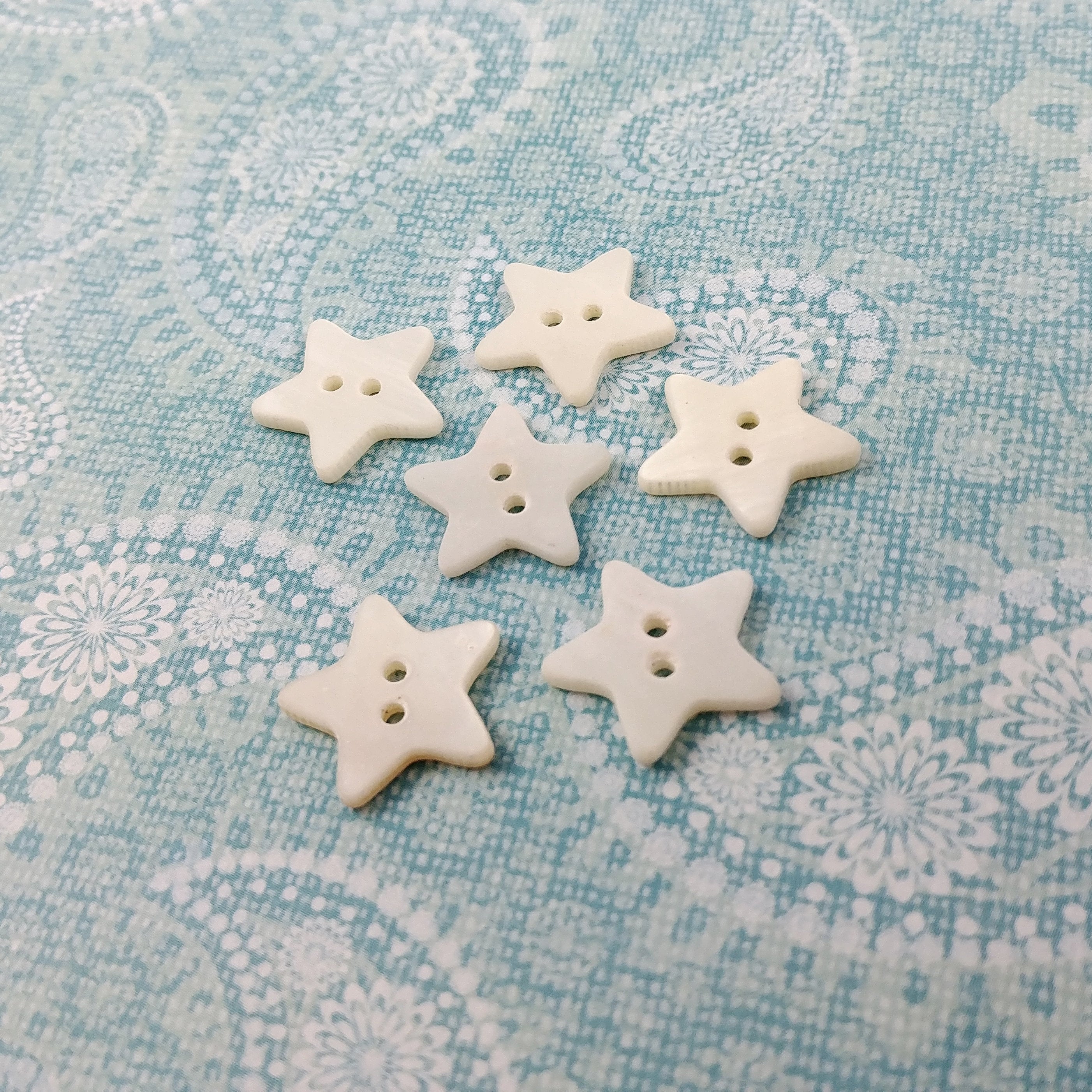 Agoya Shell Star Button, 7/16 - Sold by the Dozen