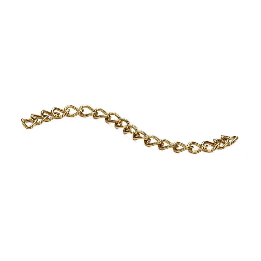 Haishen 80 100pcs Necklace Extension Chain (1.97 x 0.16 inch) Stainless Steel Twist Extender Chain Removable Chain Extension Tails Chain DIY Jewelry