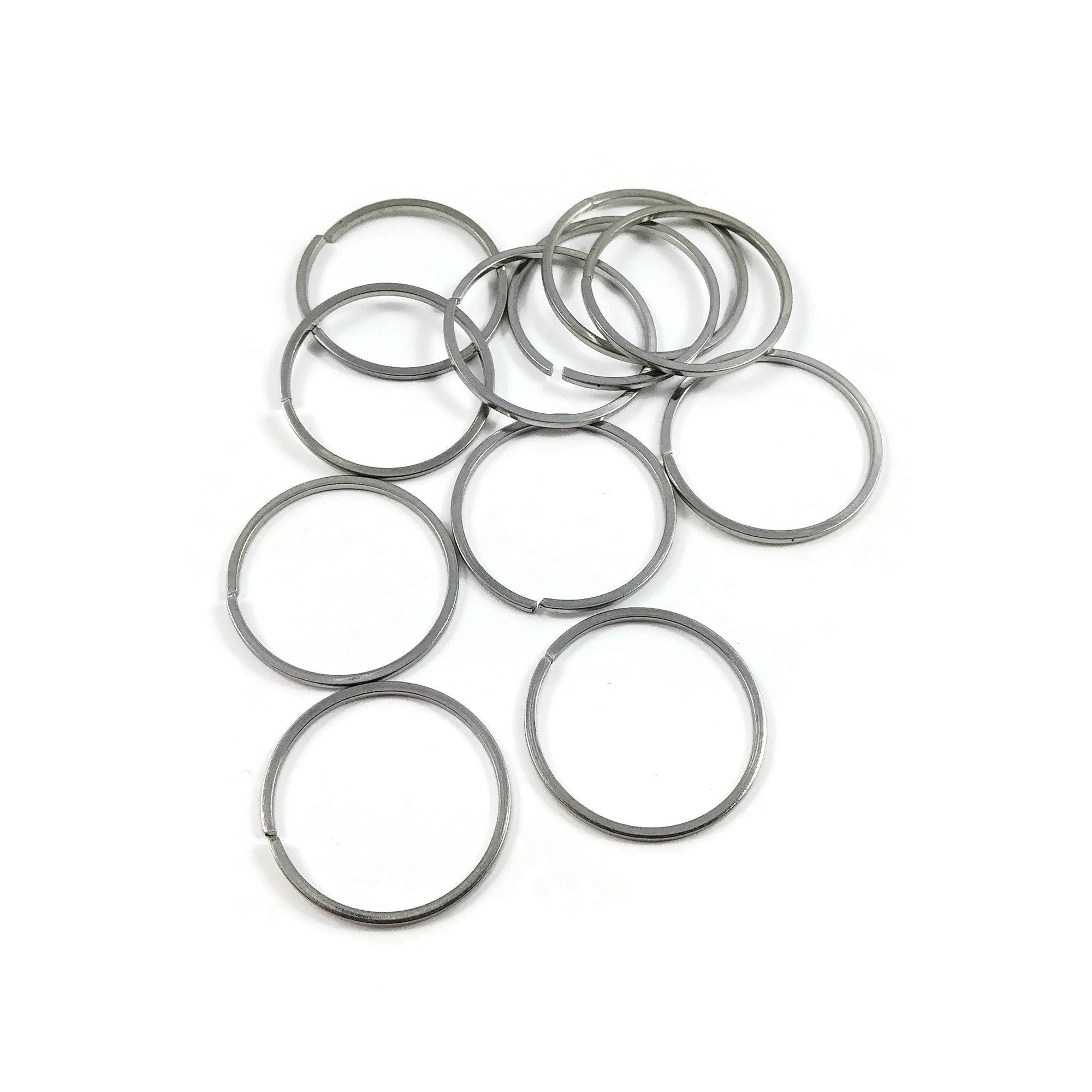 Silver Plated Open Jump Rings Oval 4x6mm 20 Gauge (50 pcs
