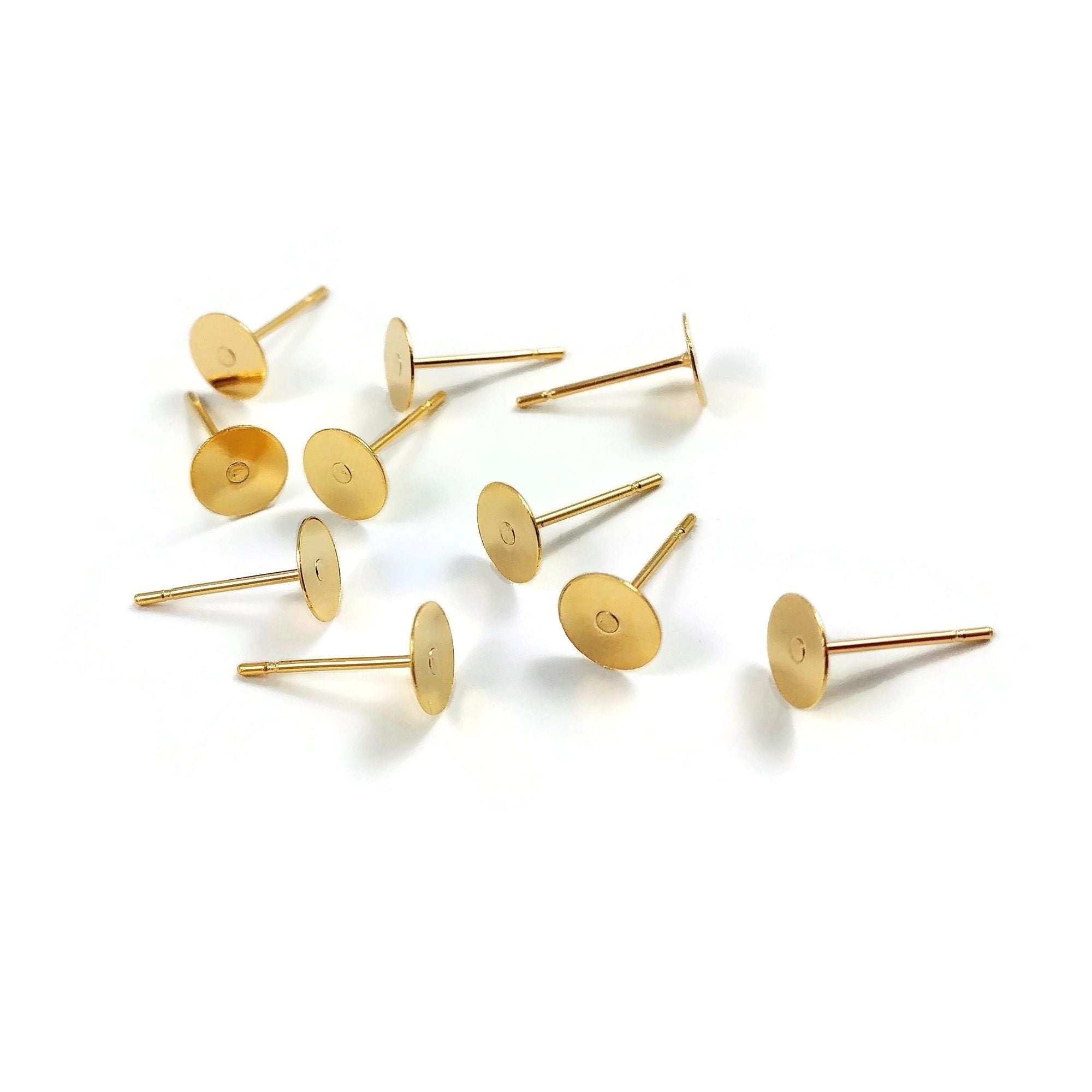 Stainless Steel Ear Studs Earring Post Base Pins With - Temu