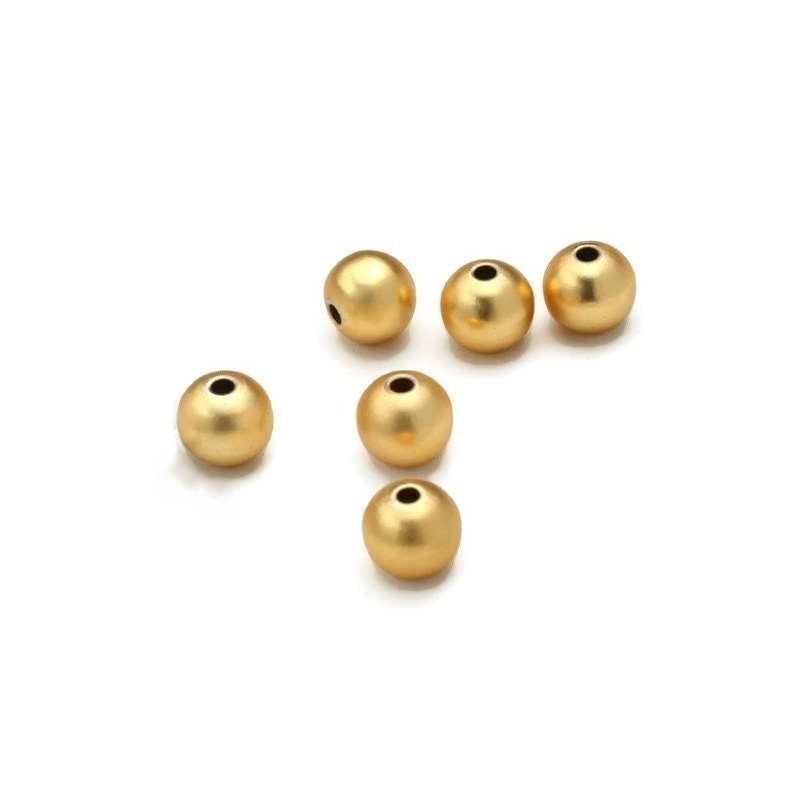 John Bead MHF Spacer Bead Metal 4mm Gold 115pc