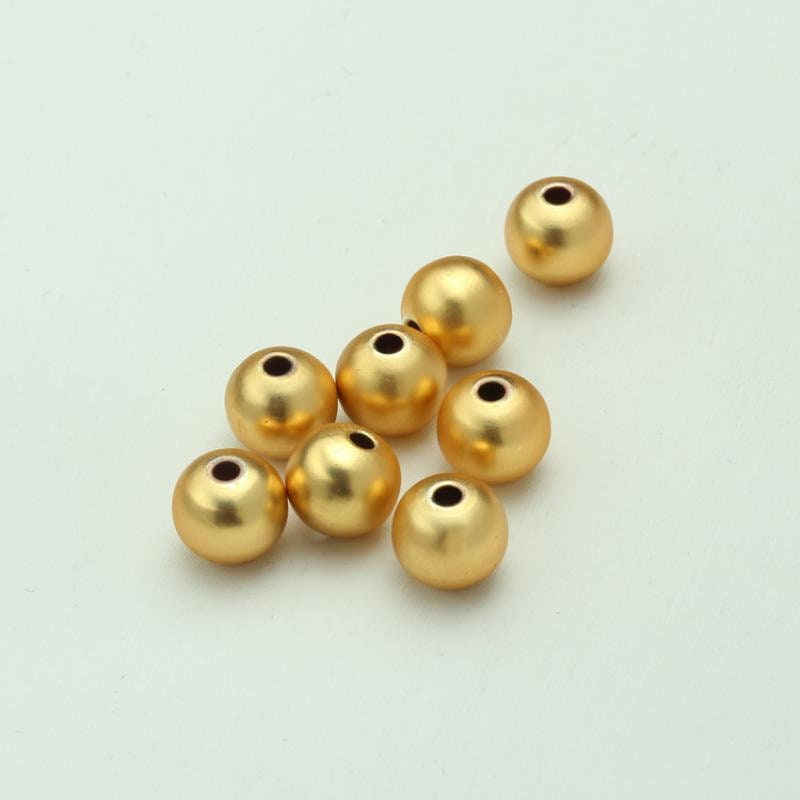 Gold Filled Round Stardust Beads Size 2mm, 3mm, 4mm, 5mm, 6mm, 8mm, 10mm,  12mm, 14mm, 16mm