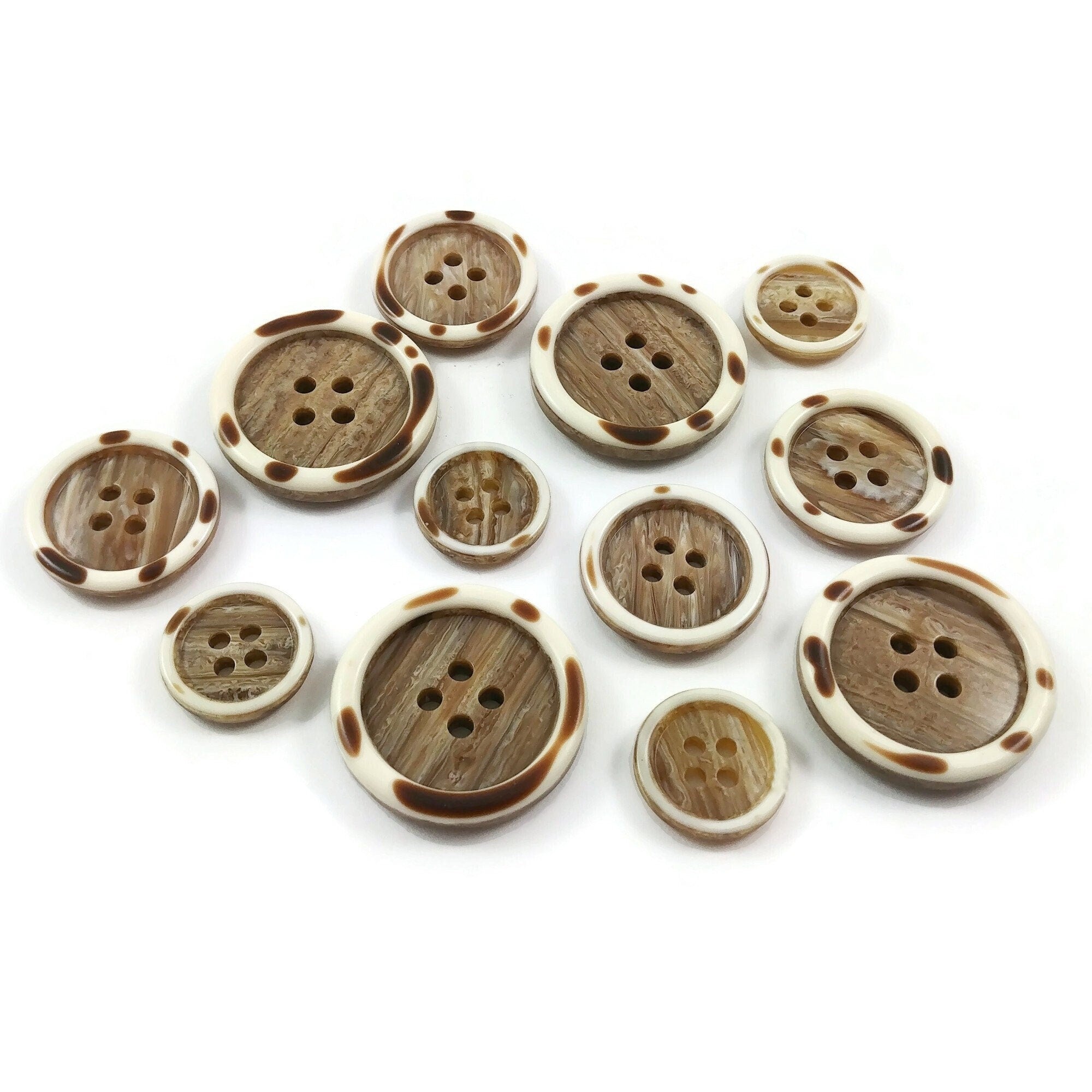 100pcs Sewing Bulk Buttons Graining Scrapbooking Accessories Resin Button  10mm 12mm 15mm 18mm 20mm 23mm 25mm 27mm 30mm (Color : Rose red, Size : 25mm)