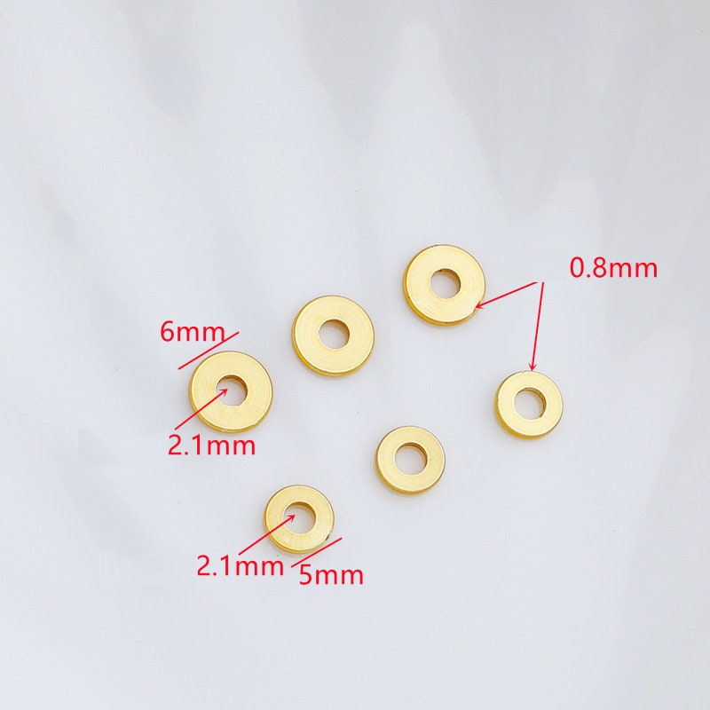 Gold Filled Starburst Rondelle Spacer Beads, 4x6mm/5x8mm 18K Gold Fill –  Bestbeads&Beyond
