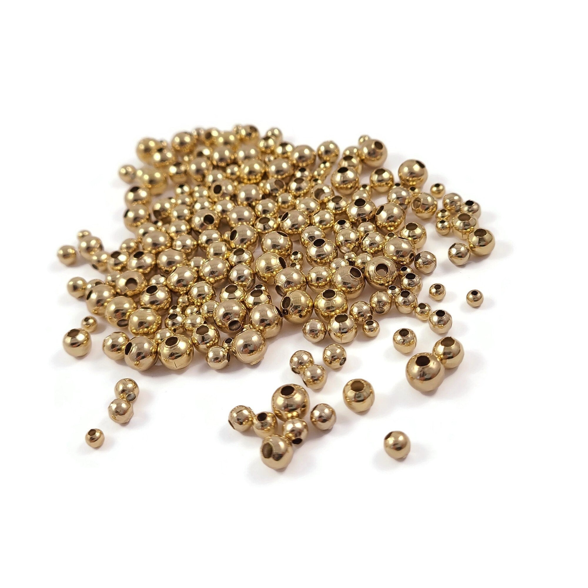  Gold Plated Heart Shape Beads, 30pcs Gold Heart European Small  Hole Spacer Beads Heart Beads Spacer Gold for Jewelry Bracelet Necklace  Making
