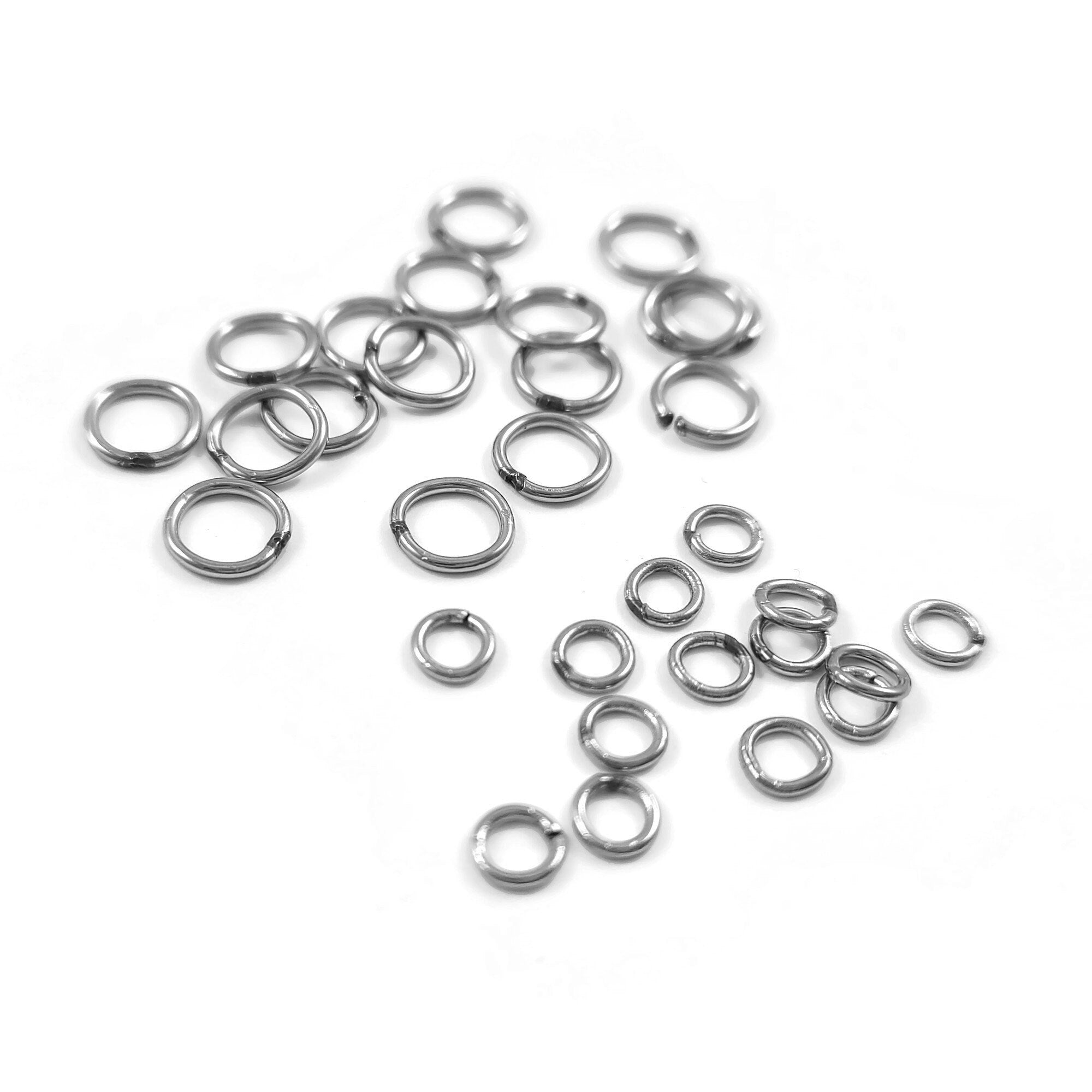 Large Oval Jump Rings, 10pcs Stainless Steel Open Jumprings, 12 Gauge  Hardware for Jewelry Making 