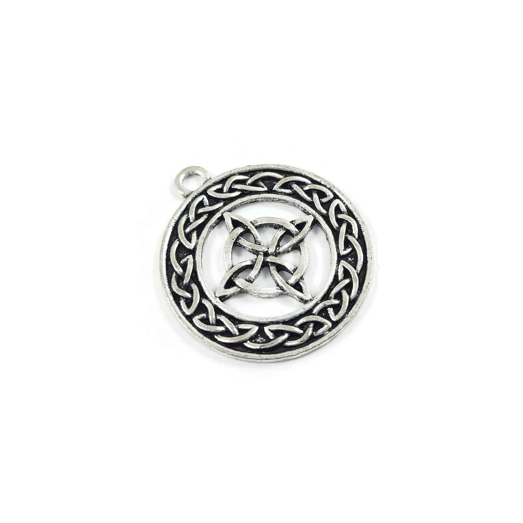 AVBeads Clip-On Charms Nymph Charm Silver Metal Pagan Charm Clip