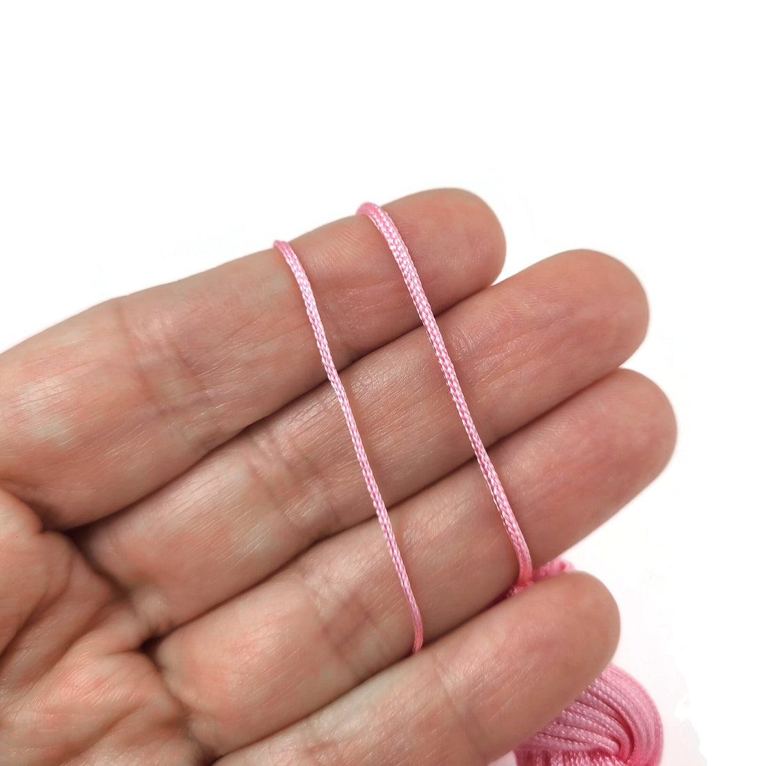 2 Packs Nylon Thread Twine Beading Cord 2mm Extra-Strong Braided Nylon  Crafting String 11M/36 Feet, Hot Pink 