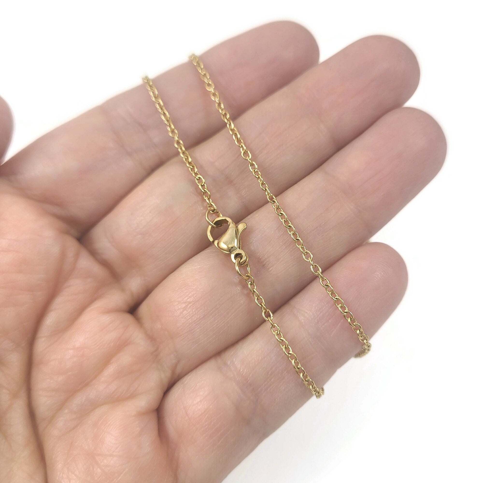 Ymiko 8 Pcs Necklace Extender Stainless Steel Gold Silver Necklace  Adjustment Extension Chain Jewelry Decoration,Gold Necklace Extender,Gold  Chain
