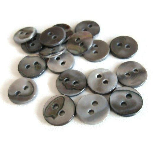 1 5/8 Genuine Blacklip Mother of Pearl Carved Buttons 