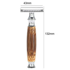 Dimensioni del rasoio in legno ecologico