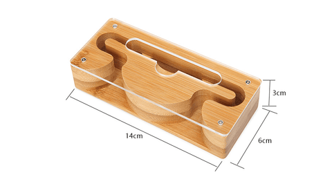 Dimensiones de nuestro altavoz boom de madera natural