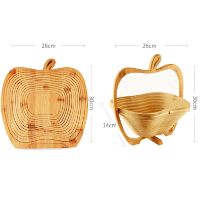 Dimensiones de nuestra cesta de frutas de picnic