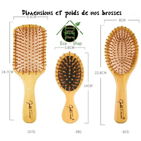 Brosse à cheveux pour bébé en Bambou