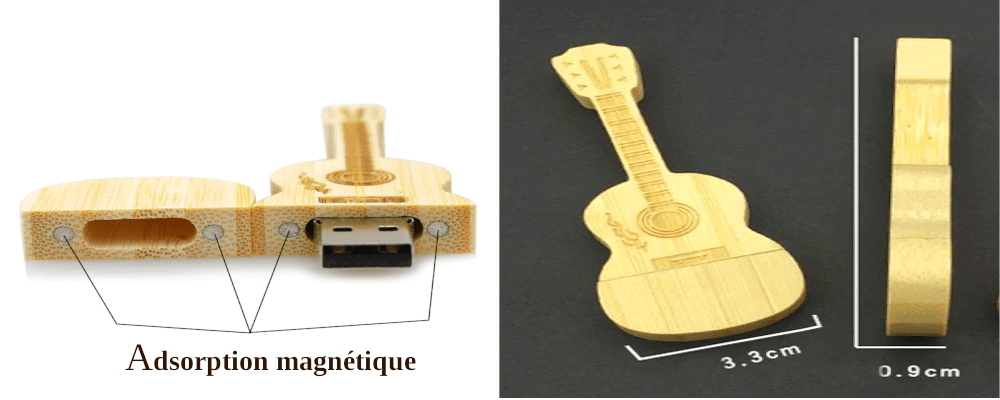 Dimensioni e caratteristiche della nostra chiavetta USB in legno di bambù