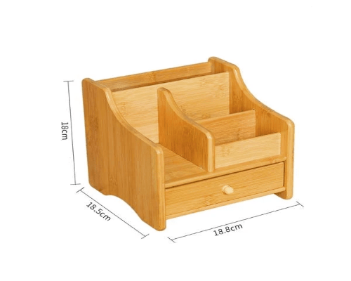 Dimensions de notre boite de rangement en bambou