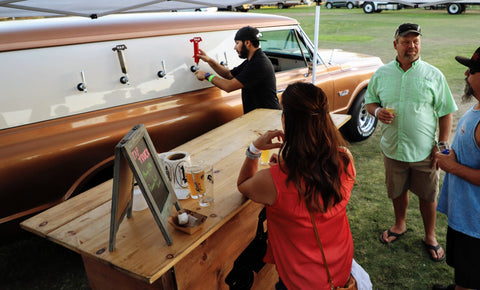 A music festival where craft beer was sold to the public via a texas tap truck