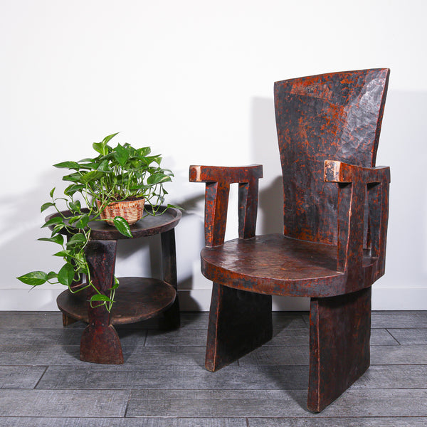 african wooden chair