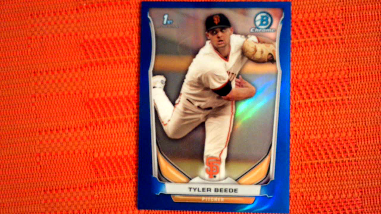 2014 Bowman Draft Chrome Blue Parallel172/399 #CDP11 Tyler Beede-1st Bowman