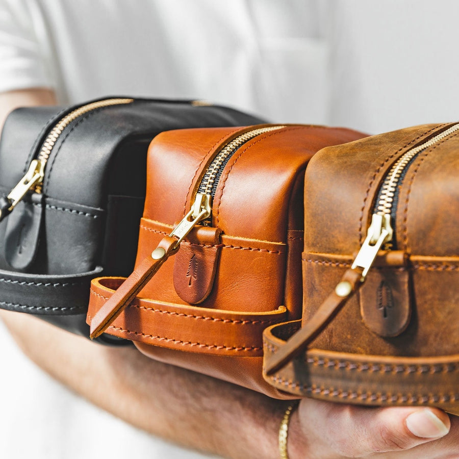 Deluxe Dopp Kit Toiletries bag as groomsmen gifts