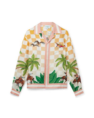 Ping Pong Monogram Silk Shirt – Casablanca Paris