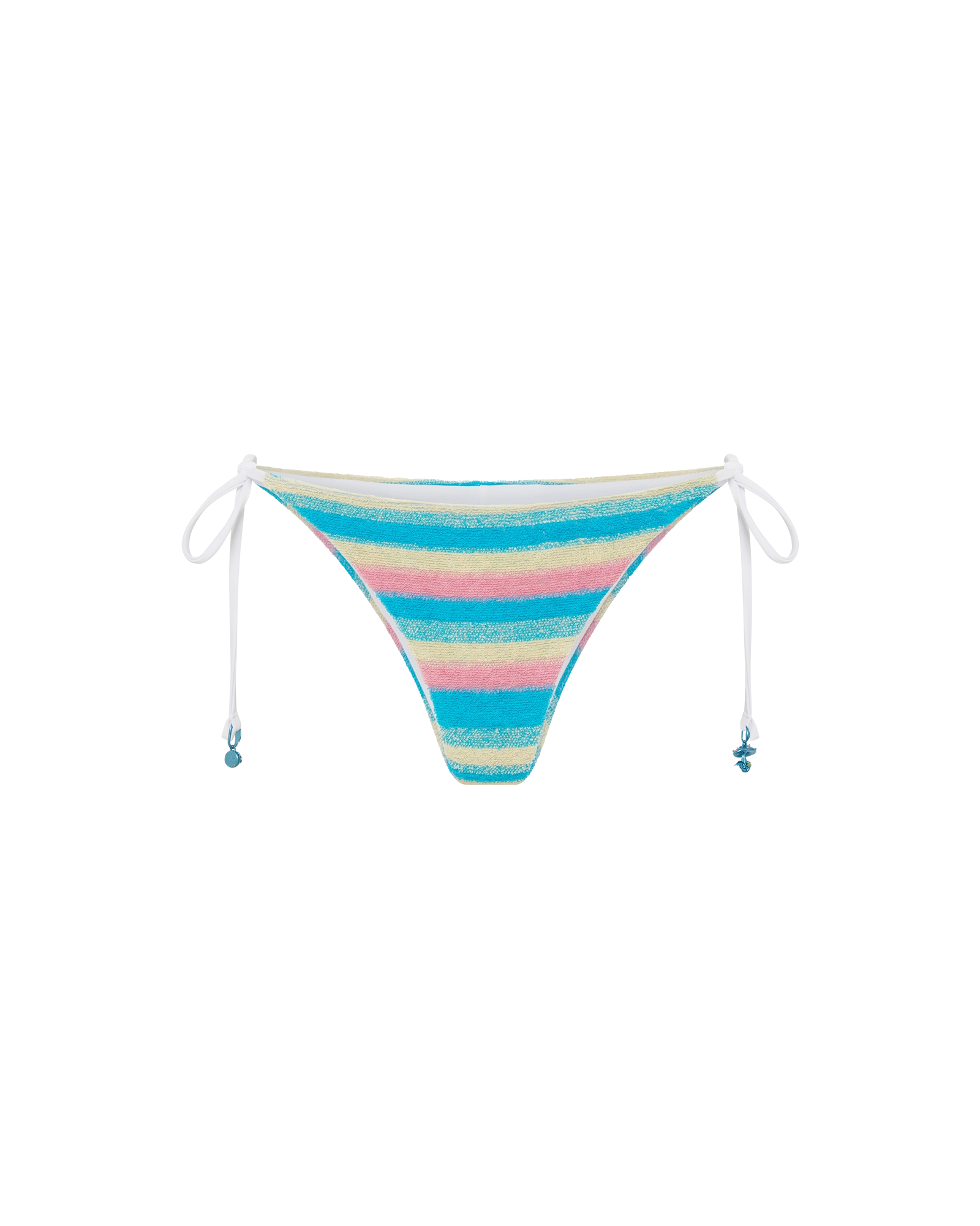 Casablanca Paris Stripe Towelling Bikini Bottom In Multi