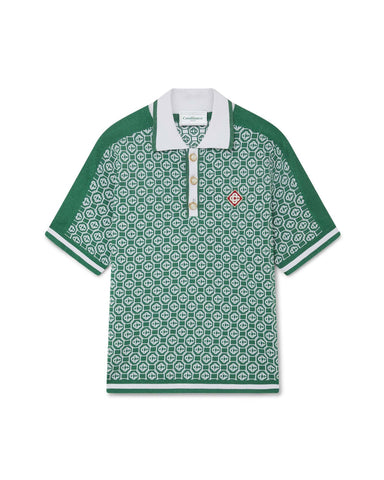 Diamond Logo Jacquard Polo Shirt  Casablanca Paris – Casablanca Paris