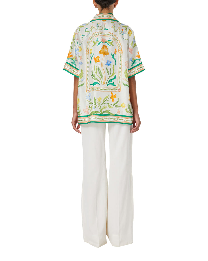 L'Arche Fleurie Silk Shirt | Casablanca Paris