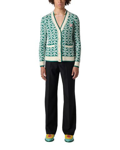 Casablanca Monogram Merino-blend Sweater - ShopStyle
