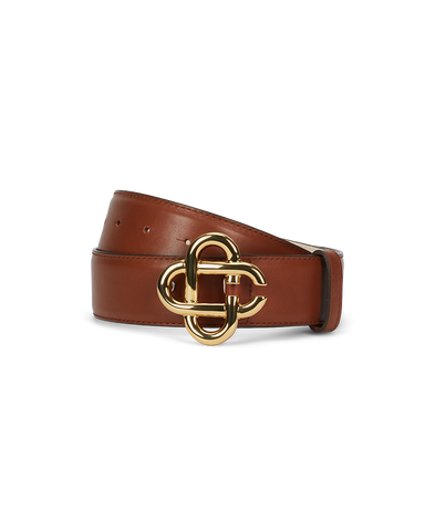 Laurel Monogram Logo Leather Belt  Casablanca Paris – Casablanca