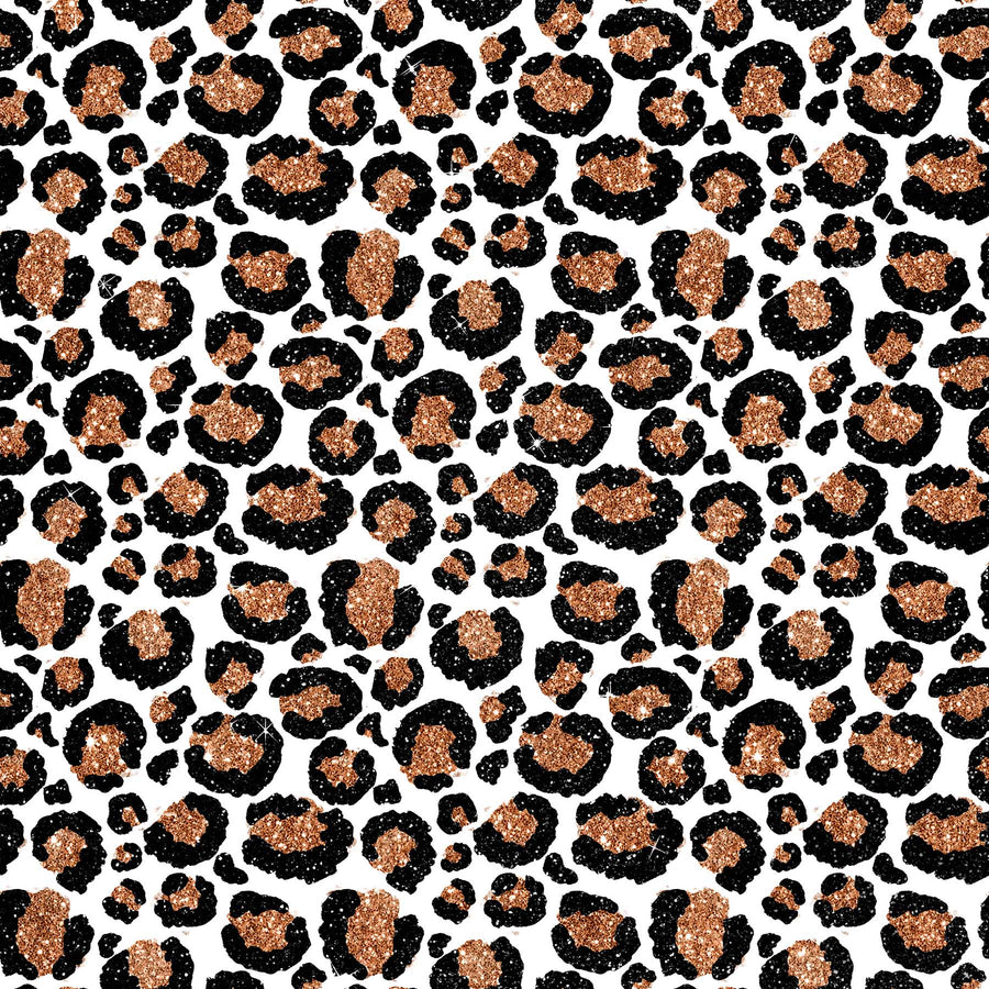 Leopard Skin Printed Vinyl - White Large Spots – Moxie Vinyls
