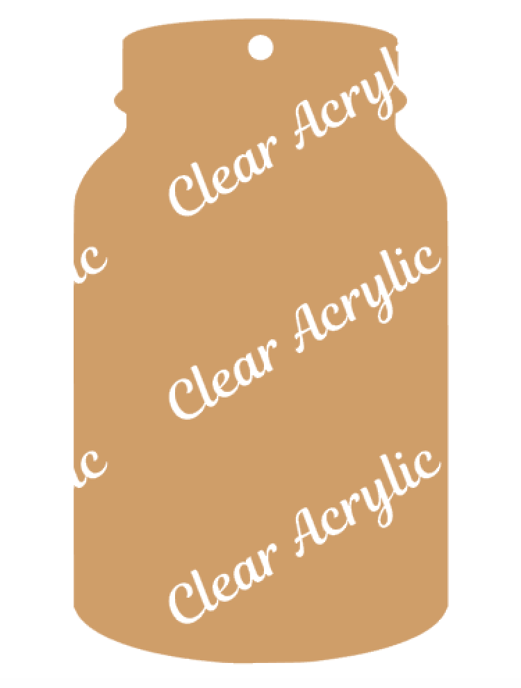 Download Mason Jar Clear Acrylic Blank - Moxie Vinyls