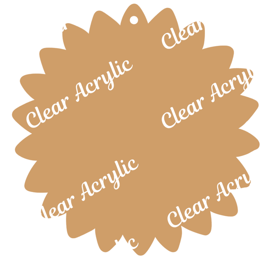 Download Sunflower Clear Acrylic Blank - Moxie Vinyls