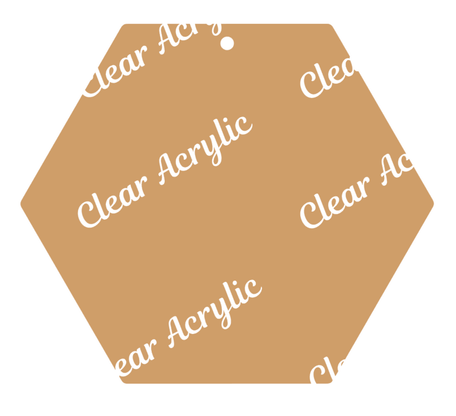 acrylic hexagon blanks