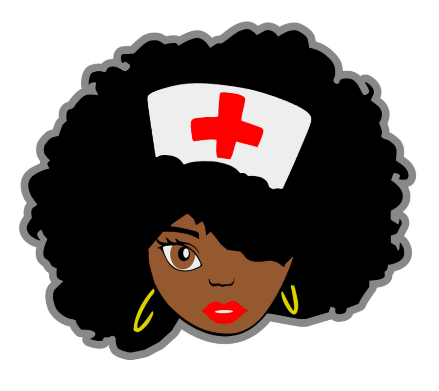 Download African American Nurse Acrylic Blank For Badge Reel Crafts Moxie Vinyls